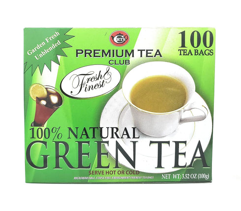 Green Tea - 100% Natural, 100 Bags (Ceylon Tea Club)