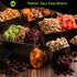 (12 Package, NUT CRAVINGS Gourmet Collection - Happy Birthday Treats, Nuts & Dried Fruits Tower Gift Basket with Bday