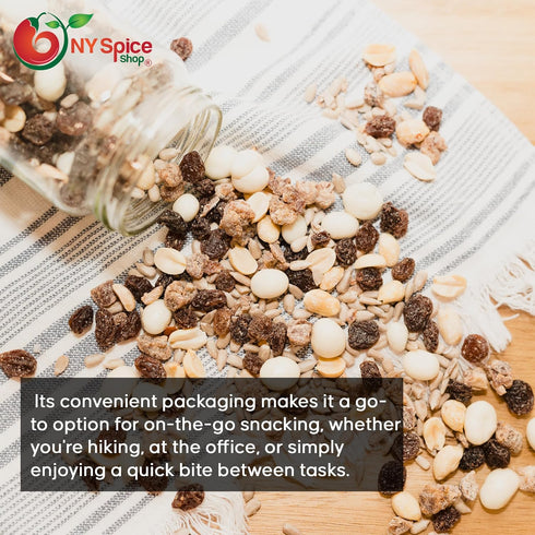 Packs 5 NY SPICE SHOP Yogurt Trail Mix with Mixed Nuts - Dried Fruit Healthy Snacks for Adults and Kids - Nut Snack