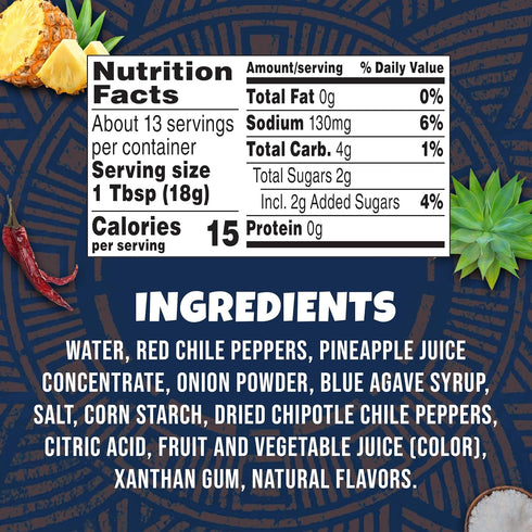 8 Ortega Chipotle Pineapple Taco Sauce, Sweet and Spicy Sauce and Marinade, Ounce
