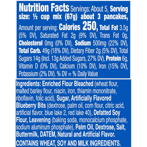 11.4 oz Betty Crocker Bisquick Shake 'n Pour Pancake Mix, Blueberry Flavored
