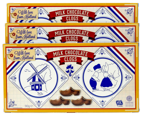 Steenland Chocolate Shoe (Klompjes or Clogs) Pack of 3