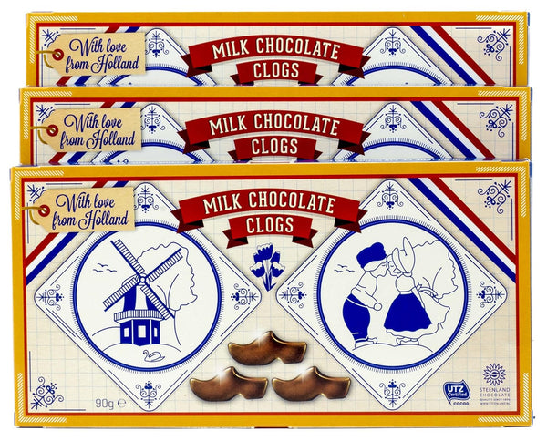 Steenland Chocolate Shoe (Klompjes or Clogs) Pack of 3