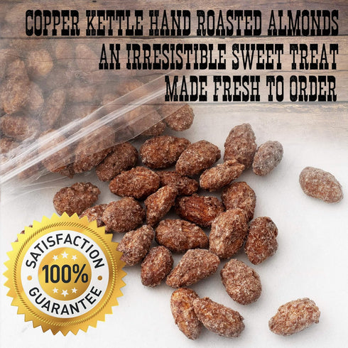 Pop'N Popcorn 24 oz (1.50 lb) Cinnamon Roasted Almonds - Candied Almonds Glazed with Cinnamon to Satisfy Any Sweet