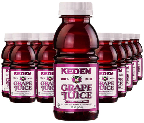 kedem Concord Grape Juice, 8oz Plastic Bottle (24 Pack)