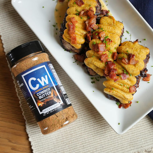 10.4 oz Spiceology Derek Wolf Cowboy Butter Seasoning Bold & Buttery Blend with Garlic, Smoked Paprika & Mustard