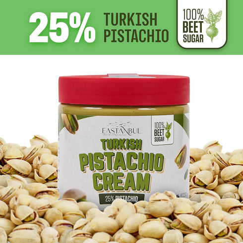 1.25lb, Eastanbul Pistachio Cream, Pistachio Butter, Turkish Cream Spread for Dubai Chocolate Bar Kit, Paste for Dubai