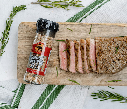 3.5 oz 2-Pack Ghost Pepper Salt Seasoning by African Dream Foods | Spicy Chili Salt with only Natural Hot Ghost Peppers