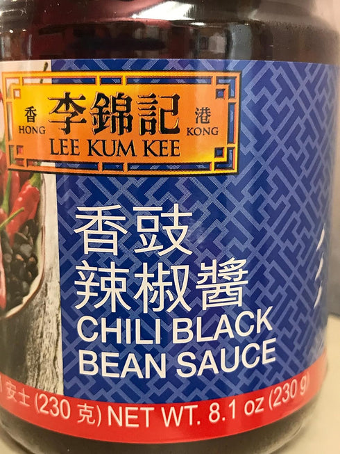 8.1 (pack 4) Lee Kum Kee Chili Black Bean Sauce, Ounce