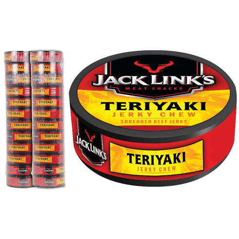 Jack Links Jerky Chew, 0.32 oz., Pack of 24 Shredded Beef Jerky,