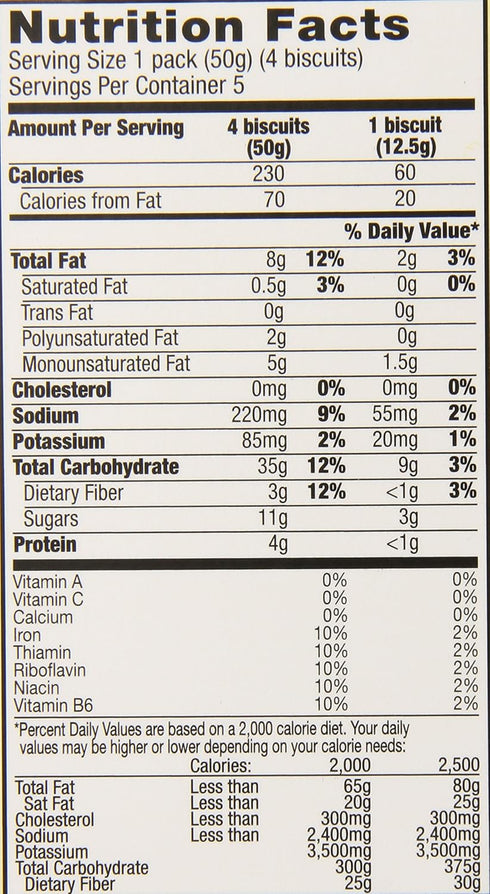 8.8 oz (Pack 2) belVita Breakfast Biscuits, Golden Oat Breakfast Biscuits