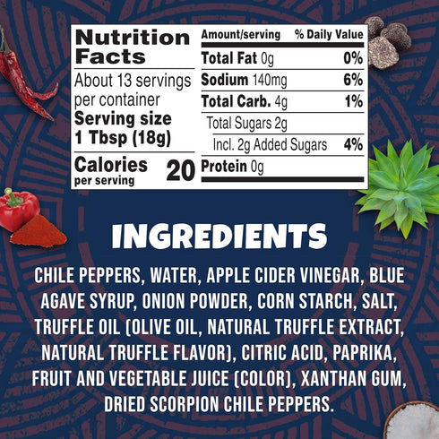 8 Ortega Hot Truffle Taco Sauce, Sweet and Spicy Sauce and Marinade, Ounce