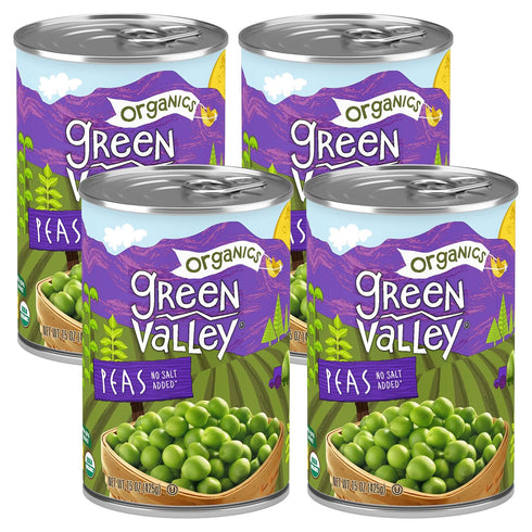 Green Valley Organics Peas | Certified Organic | Deliciously Succulent, Creamy Sweet