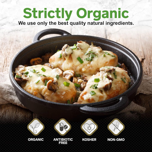 (21 oz) Healthier Comforts Organic Parmesan Cheese Powder - Real Aged Cheese Flavor Enhancer for Popcorn & Pasta.