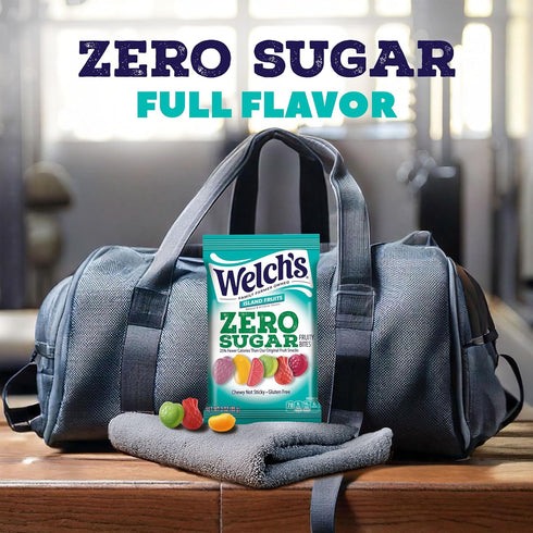 3oz Packs (Pack 6) Welch's Zero Sugar Fruity Bites, Island Fruits Snack Box, Gluten Free & Sugar Free Snacks, Snack