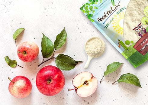 12 Food to Live Apple Juice Powder, Ounces - Unsulfured, Made from Raw Dried Fruit, Vegan, Bulk, Great for Juices