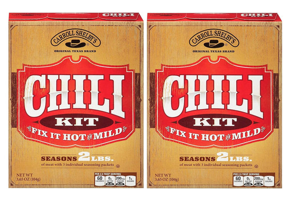 Carroll Shelby Texas Chili Kit 3.65 OZ (Pack of 2) Package May