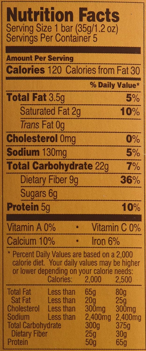 Trader Joe's 2 9 Boxes Fiberful Granola Bars Rolled Oats & Chocolate Chips g Fiber