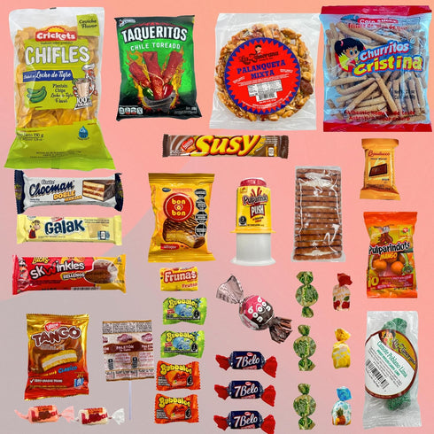 30, Count) International Hispanic Snack Box - Mother's Day Treat Gift with Exotic Snacks from Mexico, Argentina