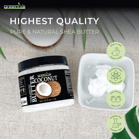 100% (16 GreenIVe - Pure Virgin Raw Coconut Oil - Organic - Pure - Virgin - Exclusively on Amazon Ounce)