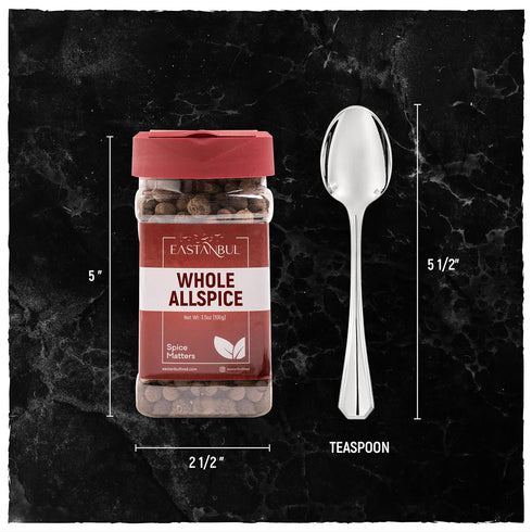 Eastanbul Allspice Berries Whole & Pure, 3.5oz Whole Allspice for Jamaican Jerk & Mulling Spice Mix