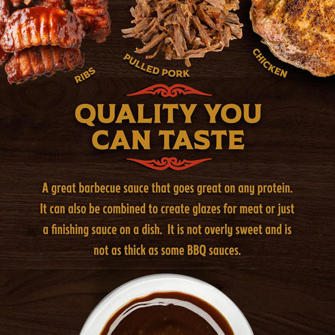 3-Pack 3x18 oz Big Poppas Grannys BBQ Sauce Award-Winning Sweet BBQ Sauce for Chicken, Pork and Beef Thin Glaze-Style