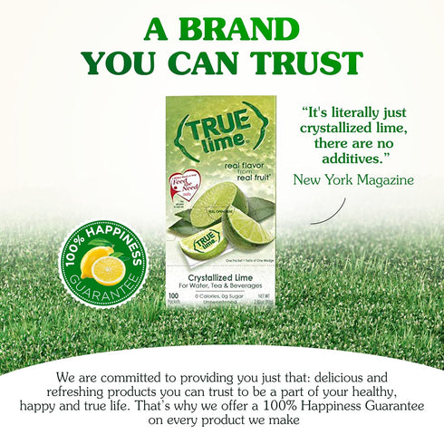 100 Count, Pack 2 0 True Citrus Lime Water Enhancer, of | Calorie | Sugar Free | Made with Real Limes | Bulk Dispenser