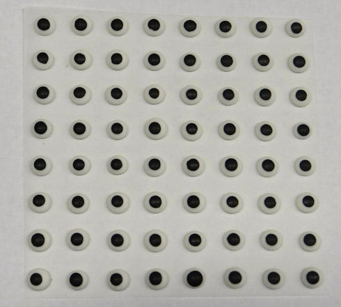 White Edible Icing Royal Eyes Cake Candy Cookie Decorations, 120 count, 1/4"
