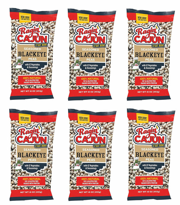Seasoned Blackeye Beans 16 oz Ragin' Cajun (Pack of 6)