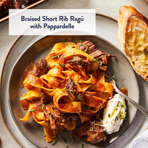 8.8 oz (4 Pack) DeLallo Gluten-Free Pappardelle Pasta Nests, Made with Corn and Rice Flour and Farm Fresh Eggs, Made