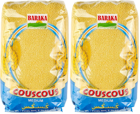 Baraka Premium Original Moroccan Couscous | 100% All Natural, Vegan, Non-GMO Fine