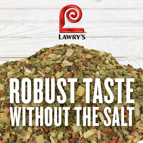 Lawry's Salt Free 17 Seasoning, 10 oz - Spice Blend with Toasted Sesame Seeds, Turmeric, Basil, Red Bell Pepper