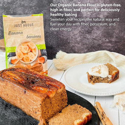 1lb, USDA Organic Banana Flour Vegan, Paleo, Grain & Gluten Free, All-Purpose Wheat Flour Alternative, Great For Baking