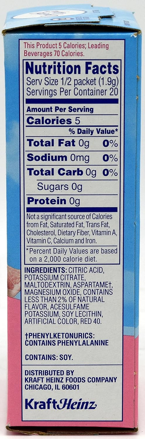 10-Packet (Pack 9) Crystal Light On The Go Pink Lemonade, Box