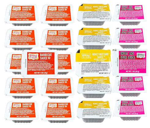 House Recipe Condiment Sauce Variety 1 oz. Dipping Cups | Kosher | 20 Count