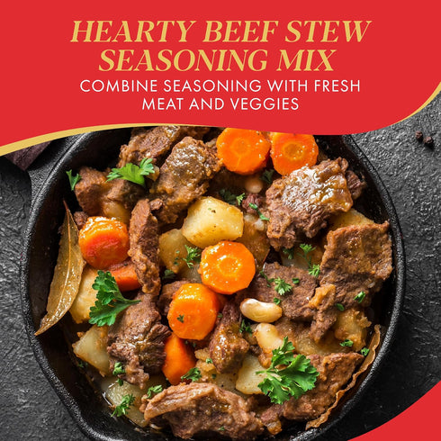 1.25 (Pack 12) Crock-Pot Beef Stew Seasoning Mix, Ounce