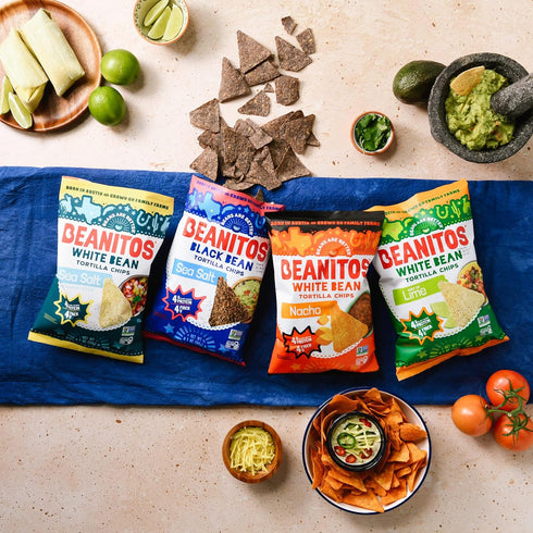 (6 Pack) 5 oz Beanitos Black Bean Chips - Original Sea Salt - Bag - Black Bean Tortilla Chips - Vegan Snack with Good