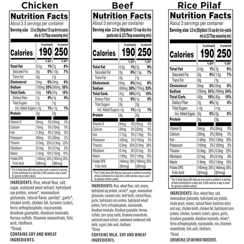 Pack, 10 Rice-A-Roni Dinner Classics Variety Piece Assortment
