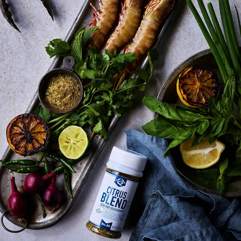 Lillie’s Q Citrus Blend Seasoning, Garlic, Chili & Citrus Flavored - Perfect for Seafood, Fruits & Vegetables (6 oz)