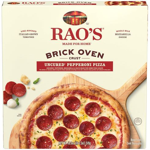 Rao's Made For Home Uncured Pepperoni Pizza Frozen Pizza, 18.3 Oz Box