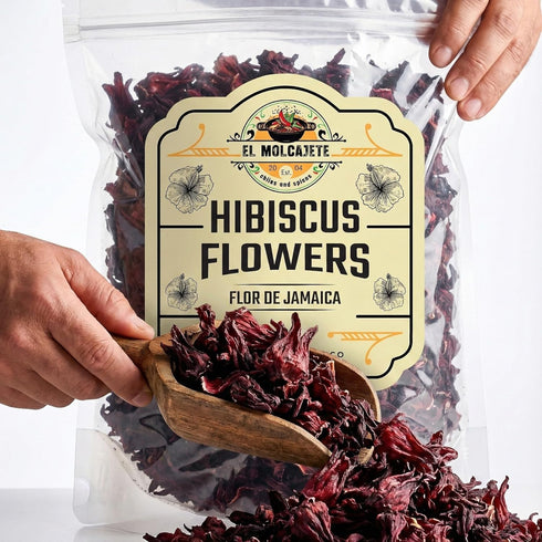 (4 oz) Dried Hibiscus Flowers All Natural Cut & Sifted Whole Petals for Hibiscus Tea, Mexican Agua Fresca, Flor de