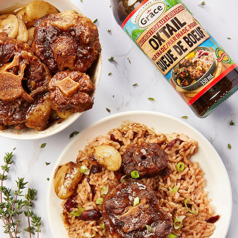 11.8oz 2 Pack Grace Oxtail Marinade - - Jamaican Oxtail Seasoning & Marinade for Meats - Prepare Beef Oxtails Meat