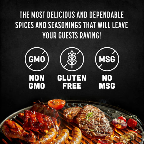Sets, (5 Pack) Spice Rack Co. BBQ Seasonings And Rubs - Smoking & Grilling Spices and Seasonings Grilling Accessories