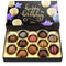 Empire Delights Happy Birthday Chocolates - 12 Assorted Milk & Dark Chocolate Truffles -