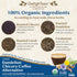 50 6oz. DelighTeas Organic Coffee Alternative | Ayurvedic Herbal Chicory Dandelion Coffee | Coffee Substitute | USDA