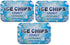 ICE CHIPS Xylitol Candy Tins 5.28 oz Total - Wintergreen, 3 Pack, Includes BAND as shown