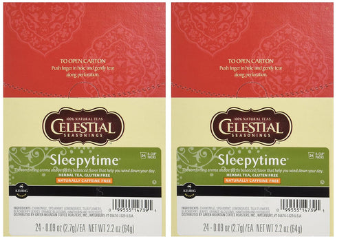 48 Count Celestial Seasonings Sleepytime Herbal Tea K Cup Case for Keurig Brewers