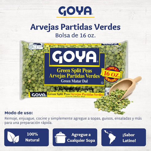 Goya Guava Paste Pack 2 (16 oz Goya Green Split Peas, Dry, Pantry Staple, of Cans)