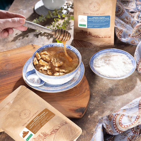Talbina 250g 0.6lbs 8.8oz, 2-Pack Holistic Corner Organic Barley Porridge | Traditional Arabic Remedy for Digestion