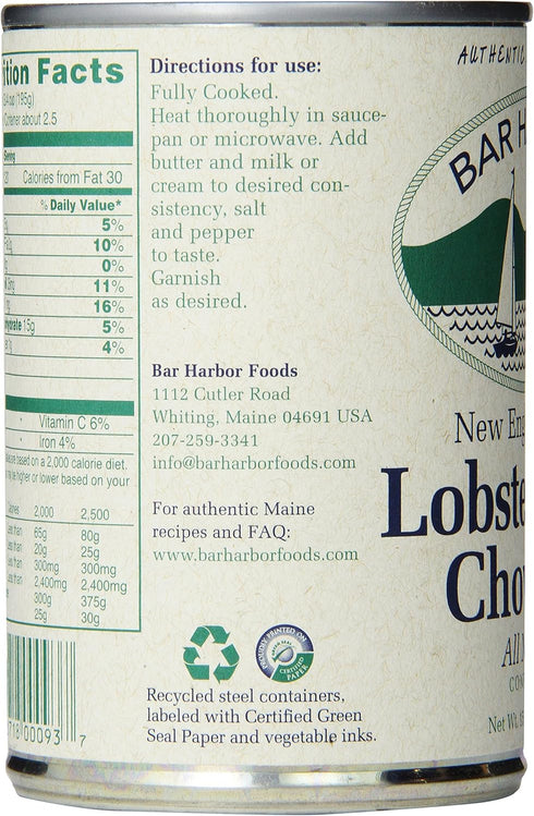 Bar Harbor 15 6) Lobster Corn Chowder Ounces (Case